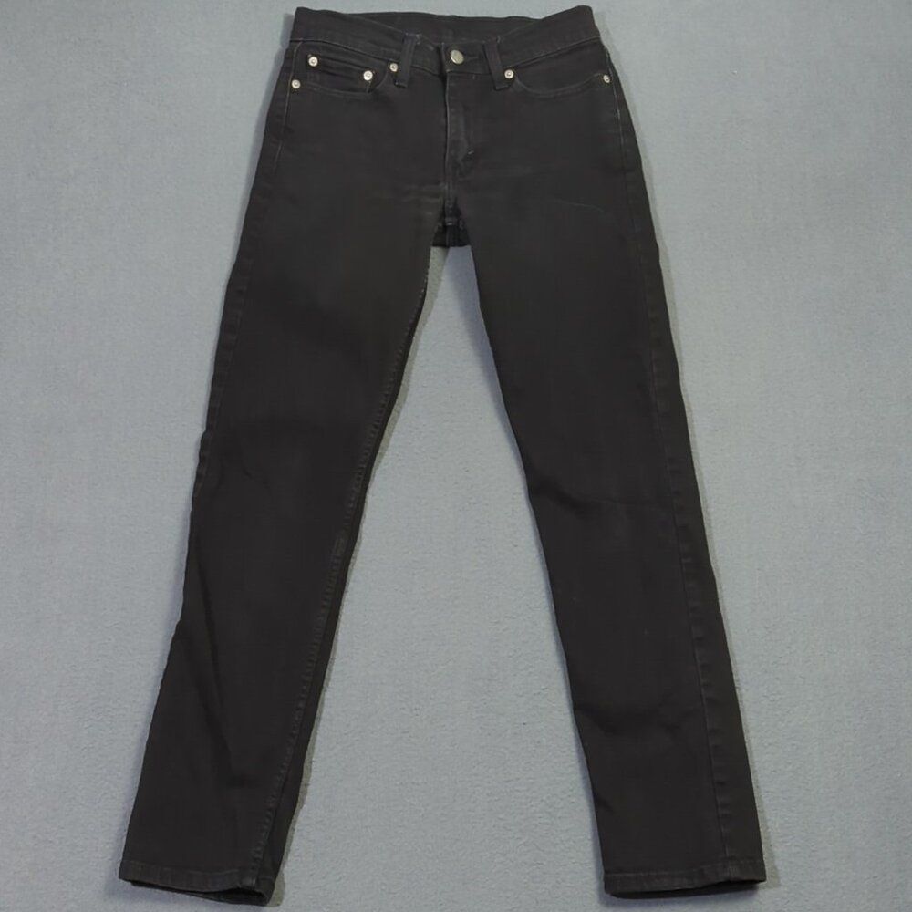 Levi's Jeans Men's 29x32 Fits 28x30 Black 511 Slim Fit Tapered Leg Denim